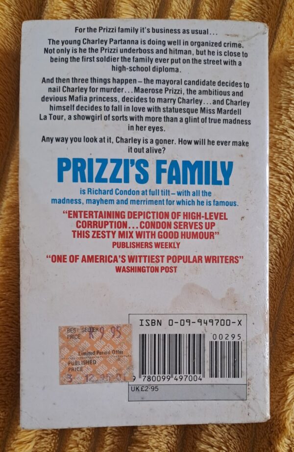 20250905_135706 Prizzi’s Family – Richard Condon secondhand book