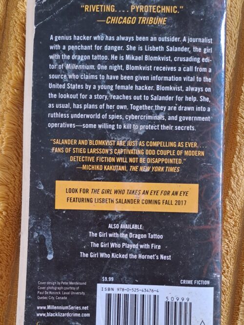 The Girl In The Spiders Web – David Lagercrantz secondhand book