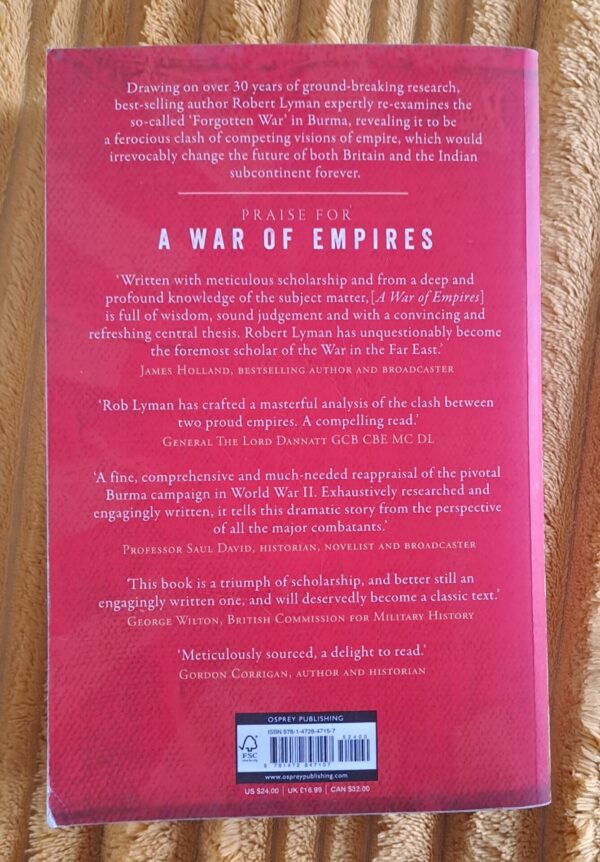 War Of Empires: Japan, India, Burma And Britain 1941-45 – Robert Lyman secondhand book
