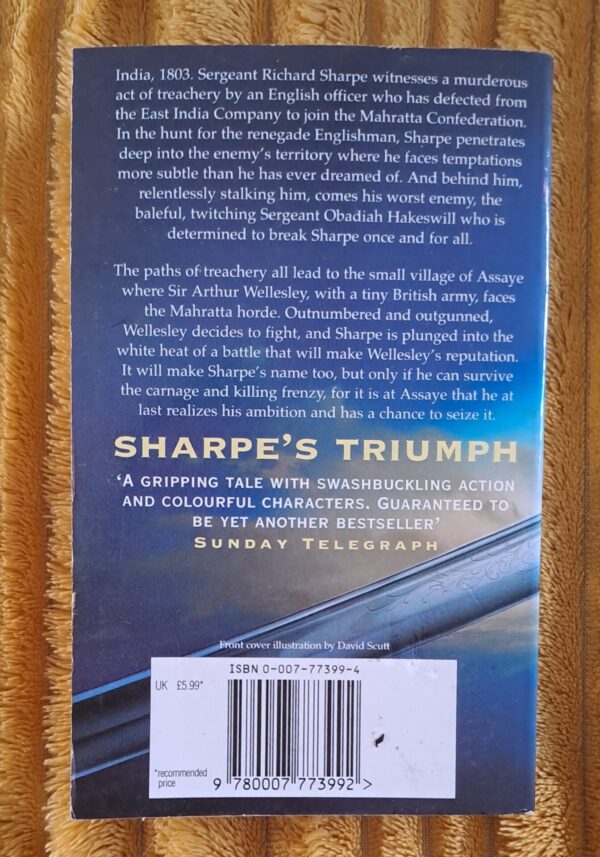 Sharpe’s Triumph – Bernard Cornwell secondhand book