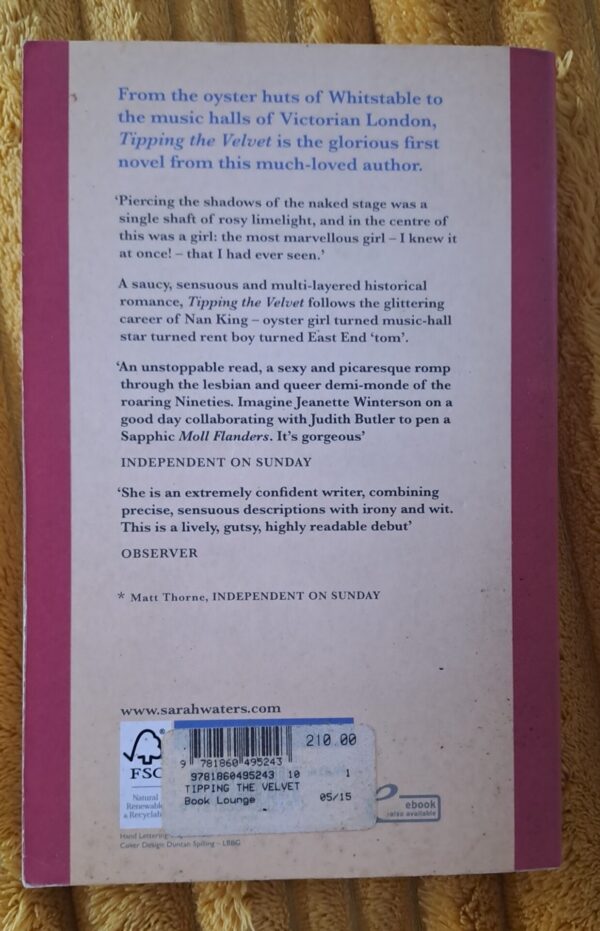 Tipping The Velvet – Sarah Waters secondhand book