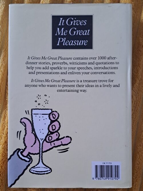 It Gives Me Great Pleasure – Herbert Prochnow secondhand book