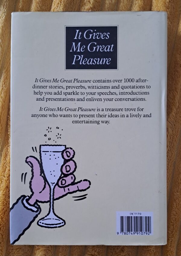 It Gives Me Great Pleasure – Herbert Prochnow secondhand book