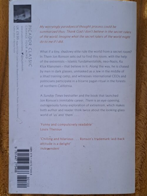 Them: Adventures With Extremists – Jon Ronson secondhand book