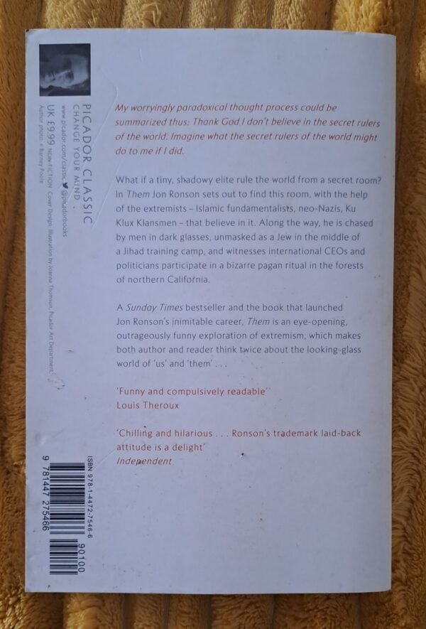 Them: Adventures With Extremists – Jon Ronson secondhand book