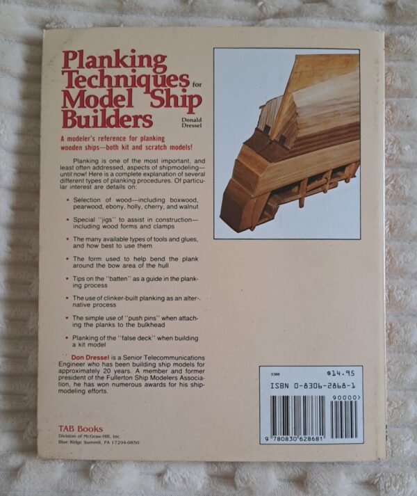 20250911_100640 Planking Techniques For Model Ship Builders – Donald Dressel secondhand book