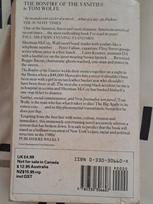 The Bonfire Of The Vanities – Tom Wolfe secondhand book
