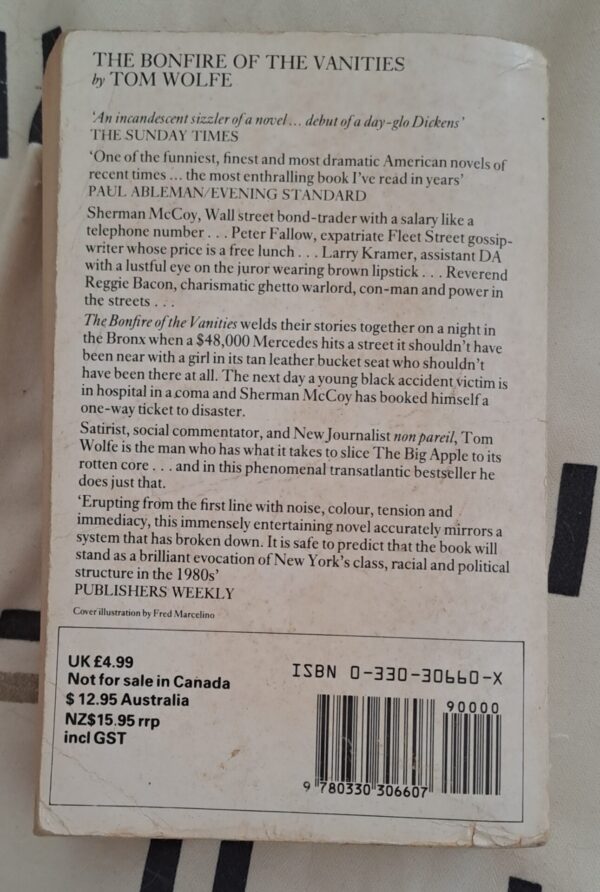 The Bonfire Of The Vanities – Tom Wolfe secondhand book