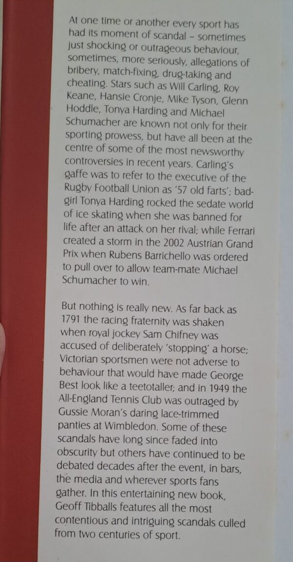 Great Sporting Scandals – Geoff Tibballs secondhand book