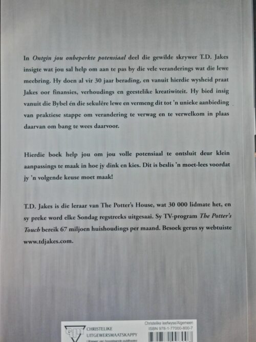 Ontgin Jou Onbeperkte Potensiaal – T.D. Jakes secondhand book