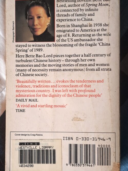 Legacies: A Chinese Mosaic – Bette Bao Lord secondhand book
