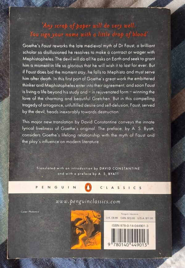 20250914_124058 Faust, Part 1 – Johann Wolgang Von Goethe secondhand book