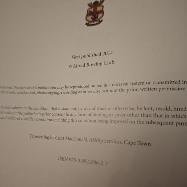 Deeds Not Words: Alfred Rowing Club – 150 Years Of Rowing History – Gasson Et Al secondhand book