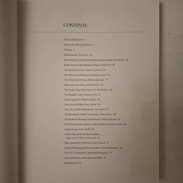 Revel Fox: Reflections On The Making Of Space – Justin Fox secondhand book