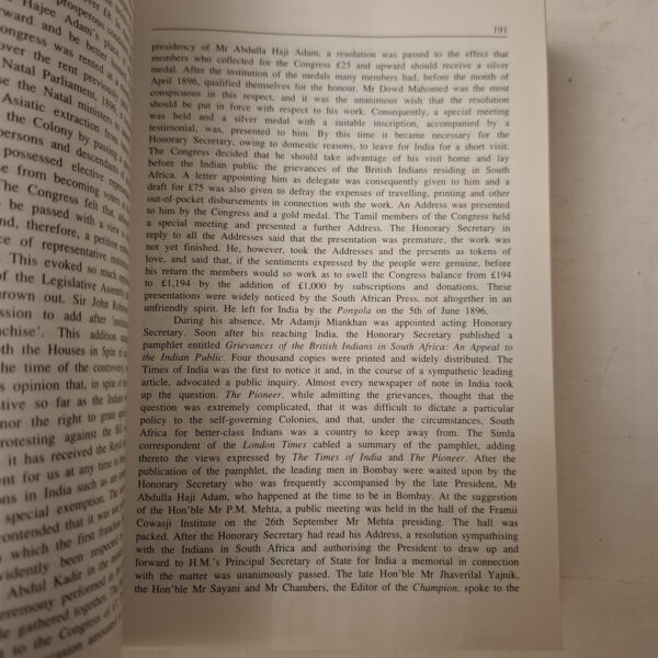 The South African Gandhi – M. K. Gandhi, Fatima Meer **Signed** secondhand book