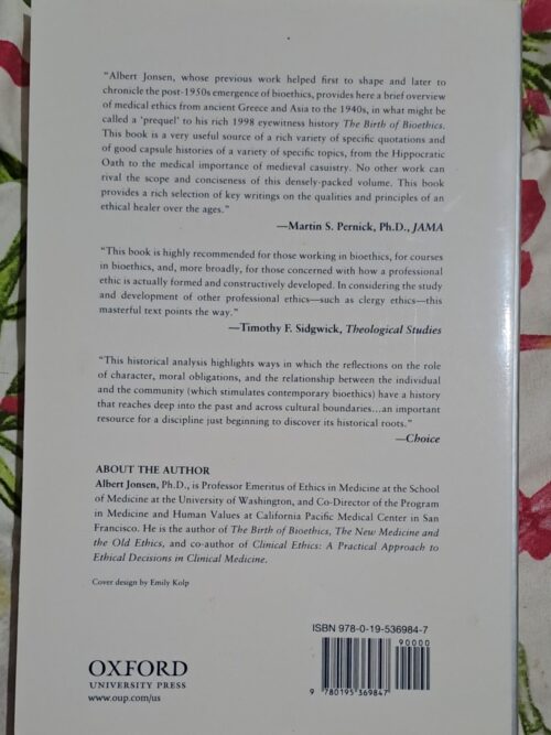 A Short History Of Medical Ethics – Albert R. Jonsen secondhand book