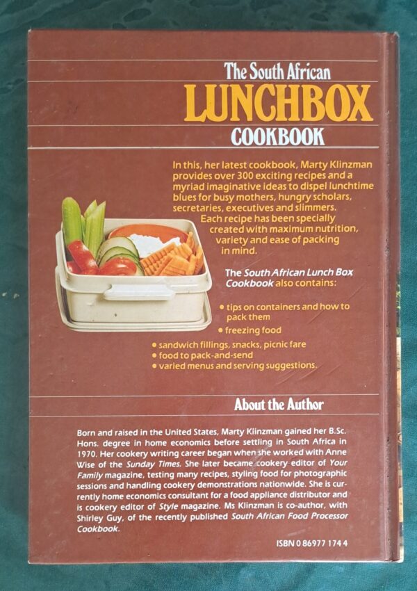 The South African Lunchbox Cookbook – Marty Klinzman secondhand book