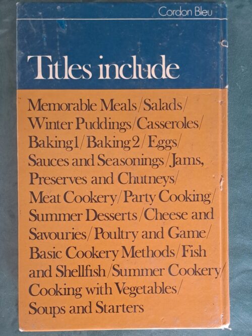 Summer Cookery – London Cordon Bleu Cookery School secondhand book