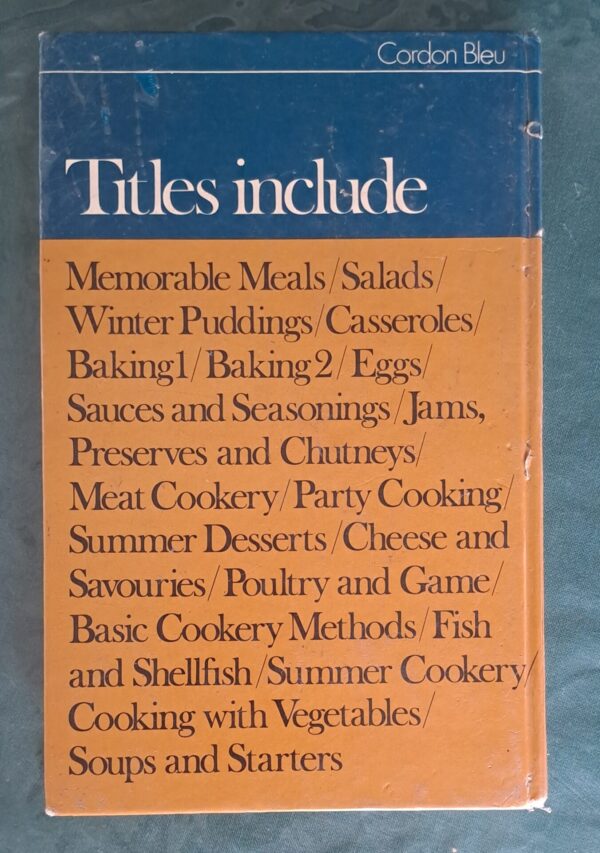 Summer Cookery – London Cordon Bleu Cookery School secondhand book