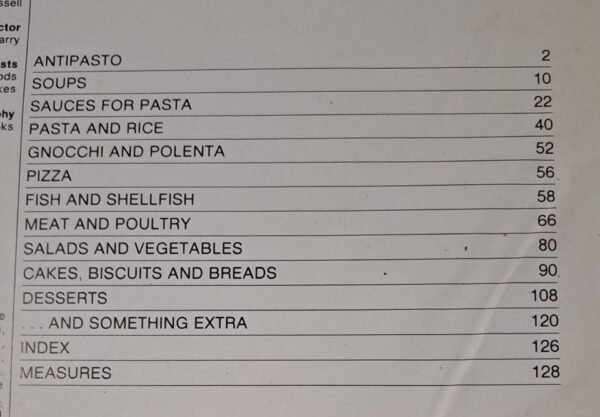 Italian Cooking Class Cookbook – Australian Women’s Weekly secondhand book