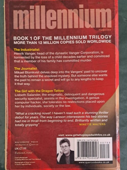 The Girl With The Dragon Tattoo – Stieg Larsson secondhand book