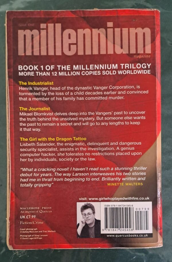 20250930_130602 The Girl With The Dragon Tattoo – Stieg Larsson secondhand book