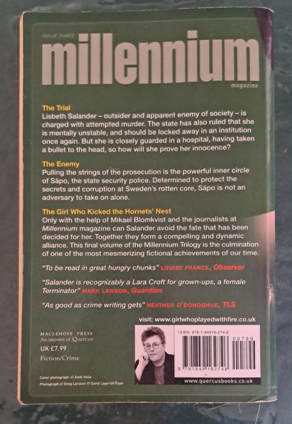 The Girl Who Kicked The Hornet’s Nest – Stieg Larsson secondhand book