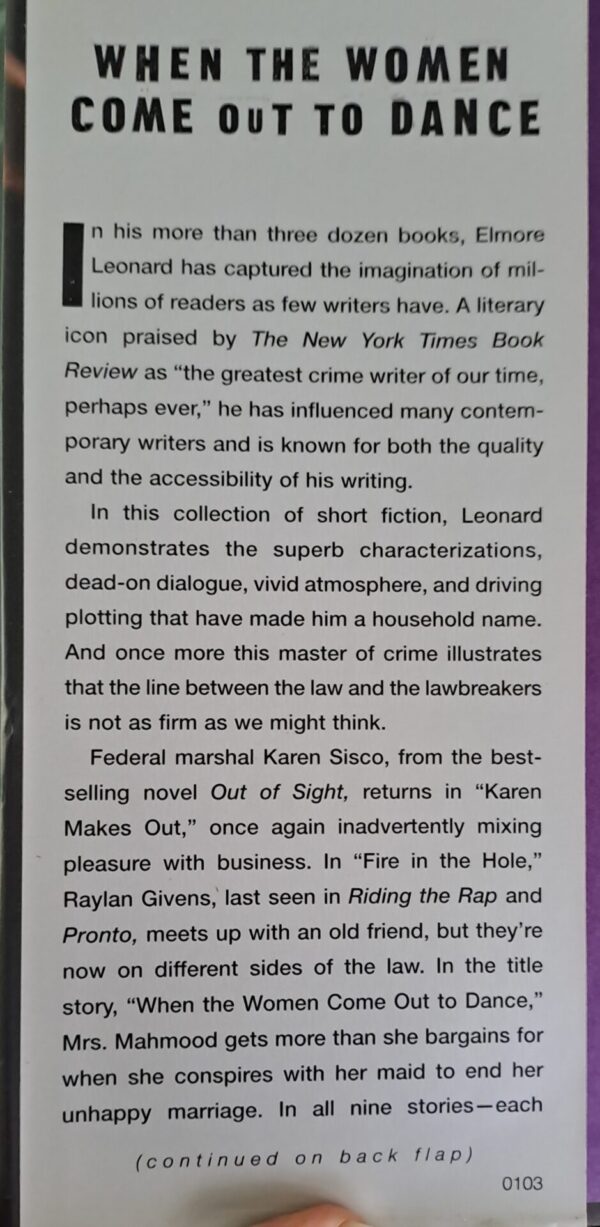 When The Women Come Out To Dance – Elmore Leonard secondhand book