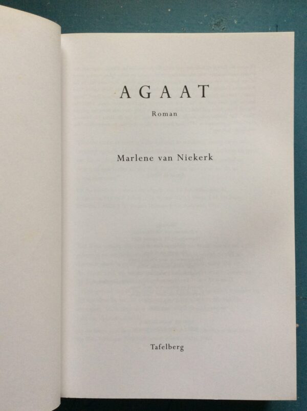 Agaat - Title Page Agaat – Marlene Van Niekerk secondhand book