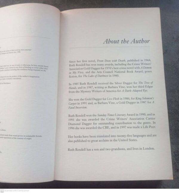 The Babes In The Wood – Ruth Rendell secondhand book