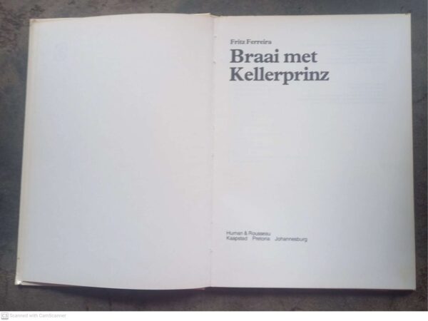 Braai Met Kellerprinz — Fritz Ferreira secondhand book