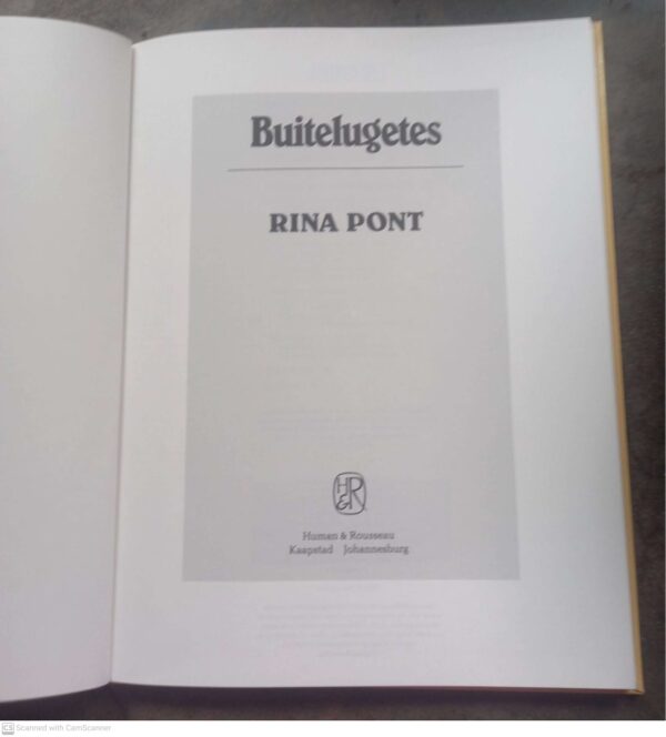 Buitelugetes — Rina Pont secondhand book
