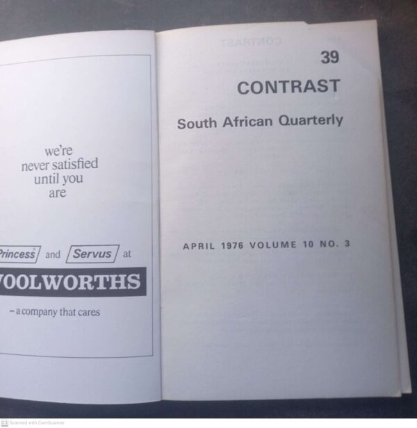 Contrast 39 – Volume 10, Number 3, April 1976 secondhand book