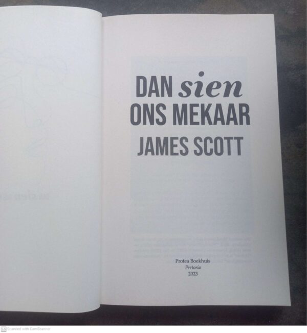 Dan sien ons mekaar – James Scott secondhand book