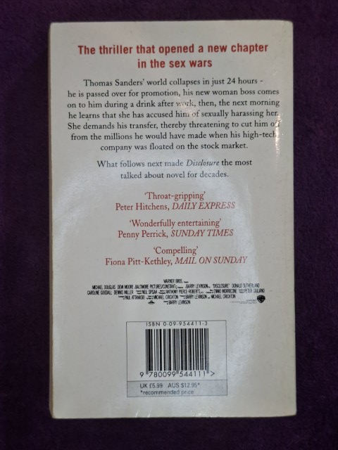 Disclosure – Michael Crichton secondhand book