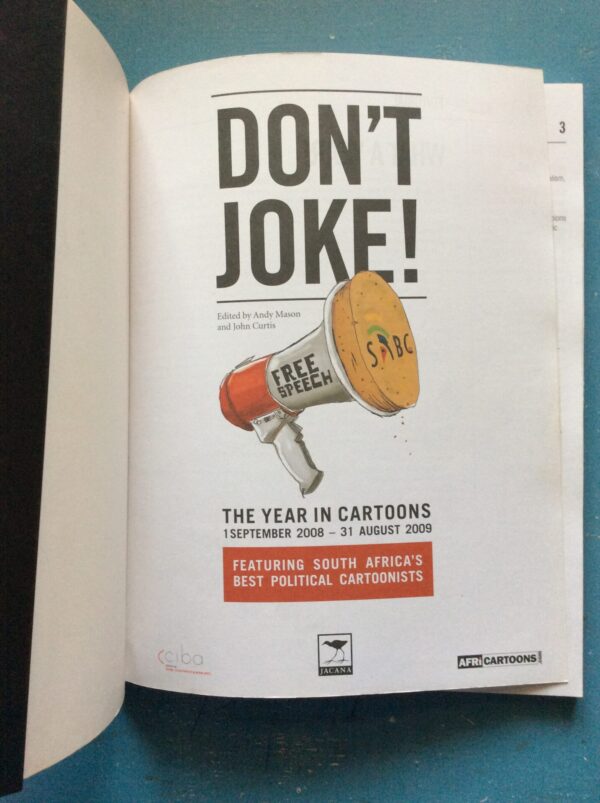 Don't Joke - Title Page Don’t Joke: The Year In Cartoons – Andy Mason, John Curtis secondhand book