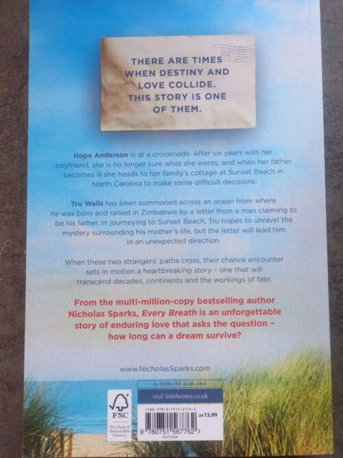 Every Breath – Nicholas Sparks secondhand book
