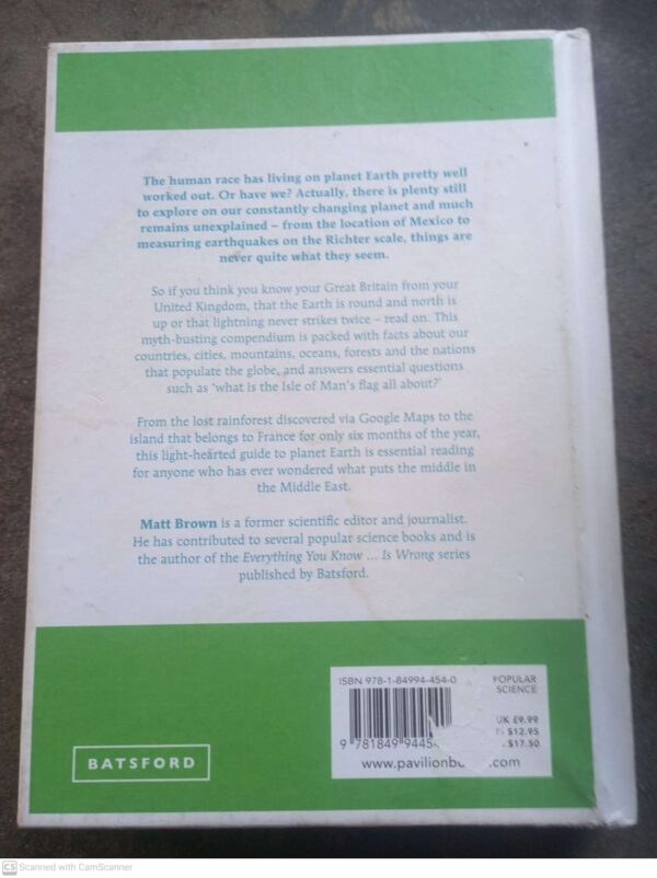 Everything You Know About Planet Earth Is Wrong – Matt Brown secondhand book