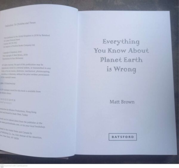 Everything You Know About Planet Earth Is Wrong – Matt Brown secondhand book