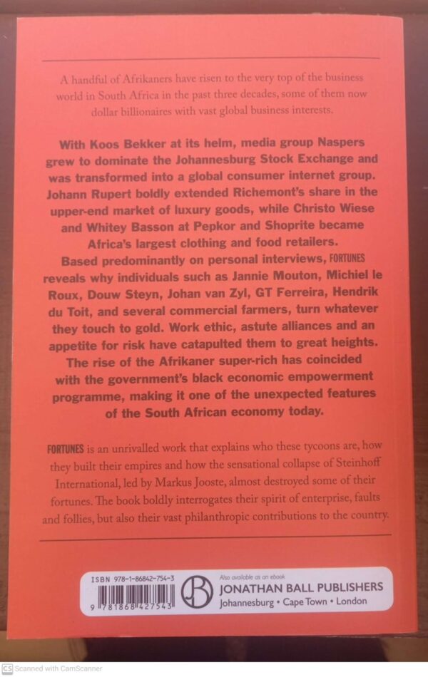 Fortunes: The Rise And Rise Of Afrikaner Tycoons – Ebbe Dommisse secondhand book