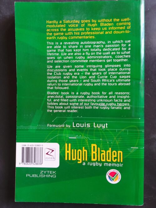 Hugh Bladen: A Rugby Memoir secondhand book