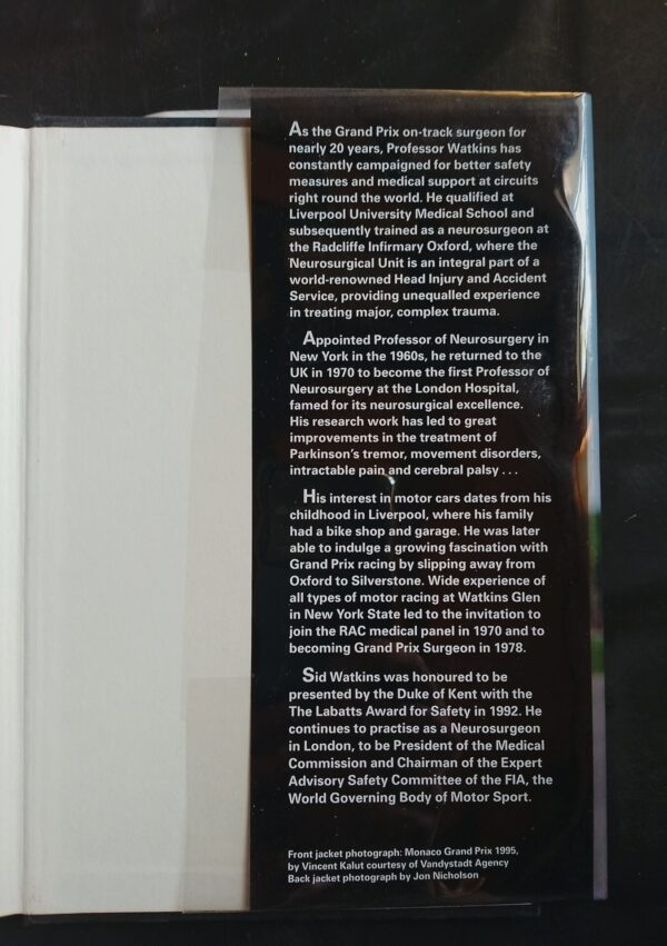 Life At The Limit: Triumph And Tragedy In Formula One – Sid Watkins secondhand book