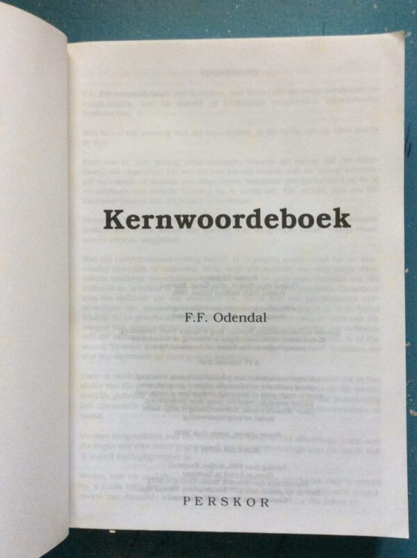 Kernwoordeboek – F.F. Odendal secondhand book