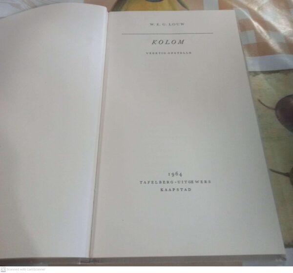 Kolom: Veertig Opstelle — W. E. G. Louw secondhand book