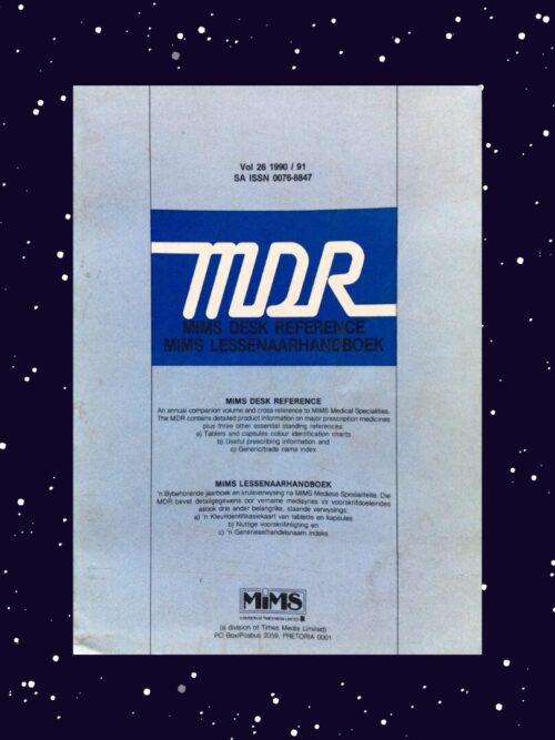 MDR MIMS Desk Reference Medical (Vol. 26) - Deo Botha