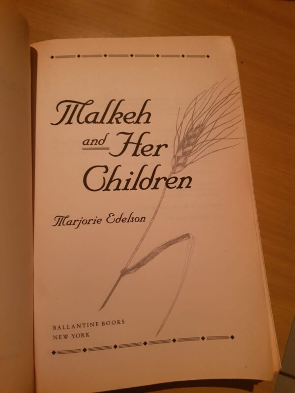 Malkeh And Her Children – Marjorie Edelson secondhand book