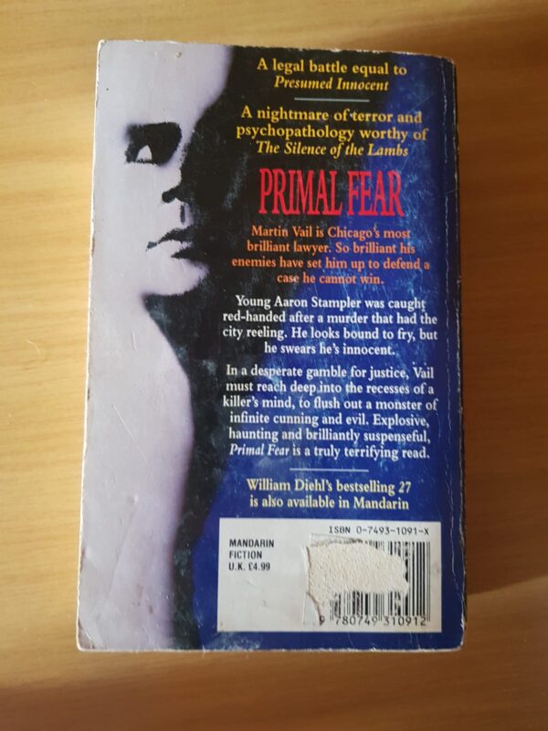 Primal Fear – William Diehl secondhand book
