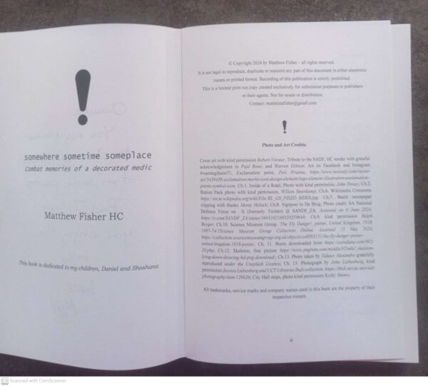 Somewhere Sometime Someplace – Matthew Fisher HC *Signed* secondhand book