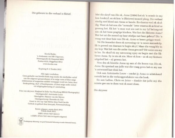 Die Staat Teen Anna Bruwer — Anchien Troskie As Elbie Lotter secondhand book