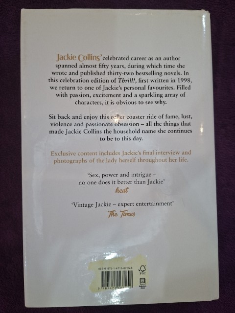 Thrill! (Celebration Edition) – Jackie Collins secondhand book